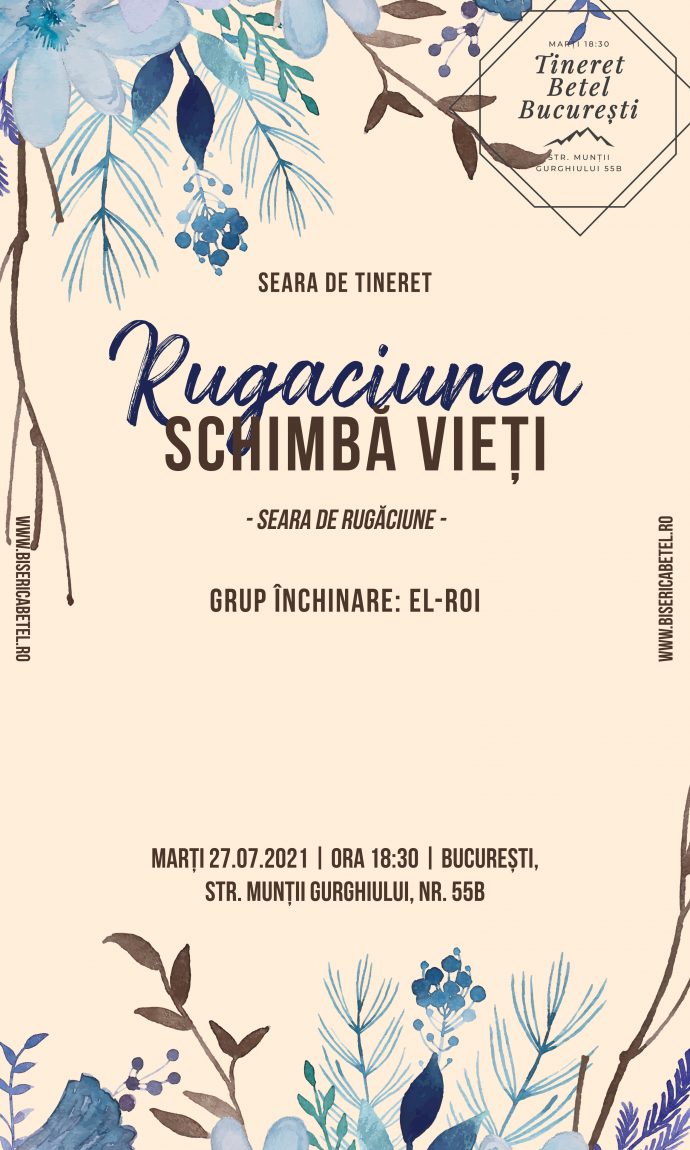 seara de tineret seara de rugaciune