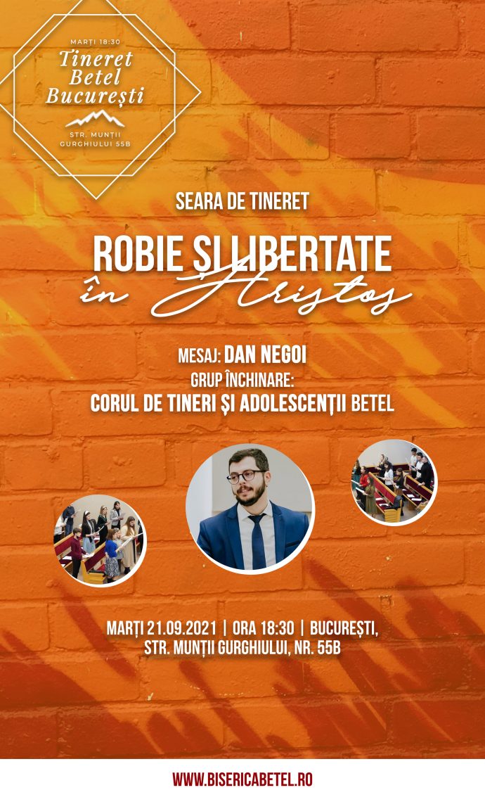 robie si libertate in hristos seara de tineret