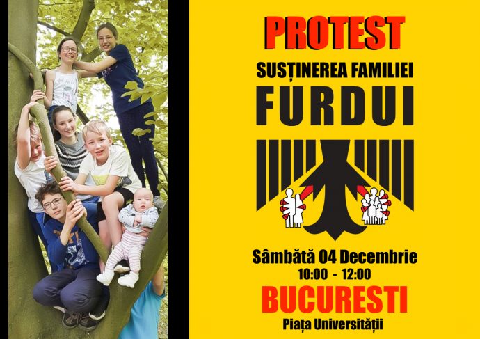 Protest Familia Furdui Piata Universitatii